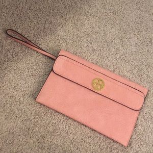 Tory Burch Pink Clutch NEVER used Price negotiable